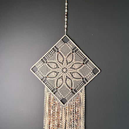 Dromenvanger The Bohemian One 30x30cm – Handgemaakte Dreamcatcher