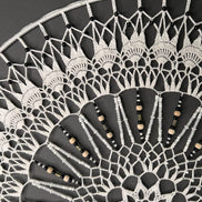 Dromenvanger Black & White 60cm – Handgemaakte Dreamcatcher