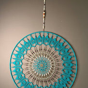 Dromenvanger Turquoise 60cm – Handgemaakte Dreamcatcher