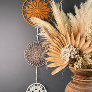 Dromenvanger Three in a Row 118cm handgemaakte dreamcatcher - De HaarBoetiek
