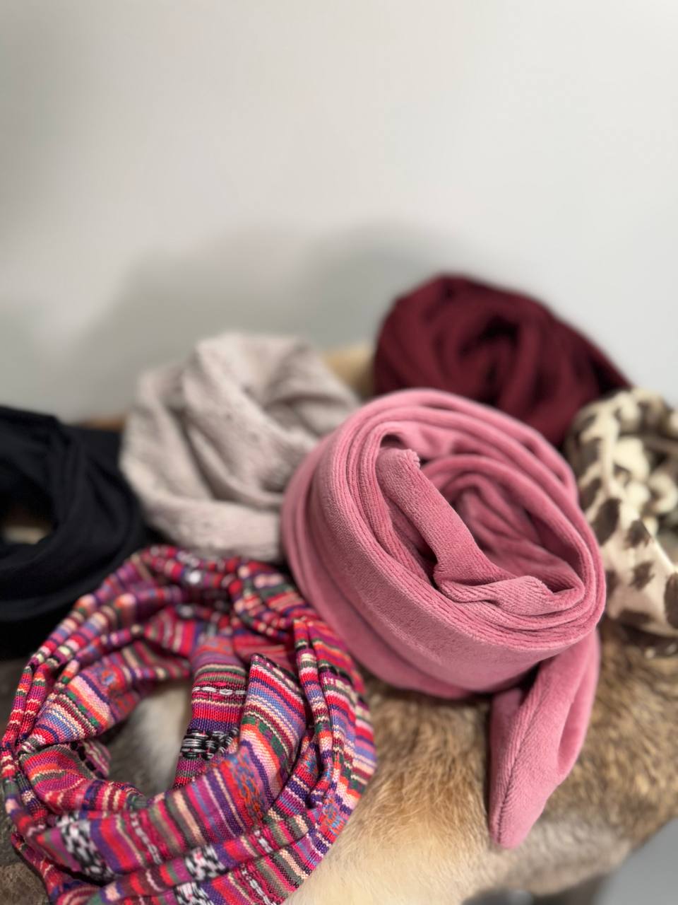 Bordeaux bandeau haarband voor dames