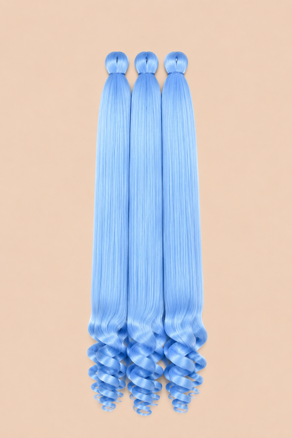 RastAfri Easy 3-in-1 Goddess Fairy Blue 75 cm 3-pack invlechthaar