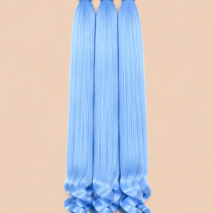 RastAfri Easy 3-in-1 Goddess Fairy Blue 75 cm 3-pack invlechthaar