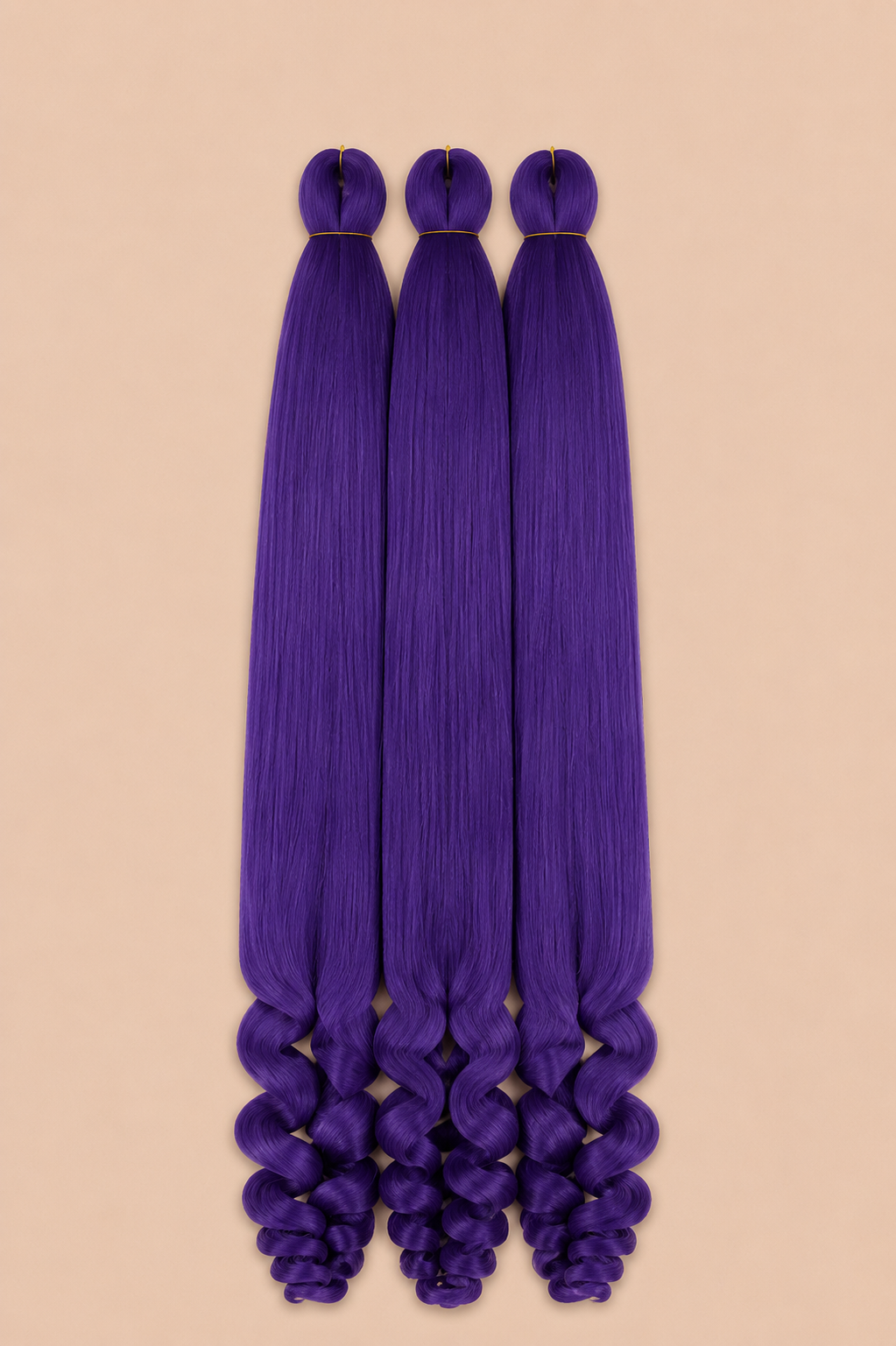 RastAfri Easy 3-in-1 Goddess Purple 75 cm 3-pack invlechthaar