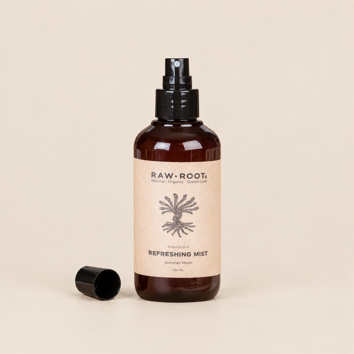 RAW ROOTs Refreshing Mist Summer Moon – Verfrissende dreadlockspray 200 ml – De HaarBoetiek