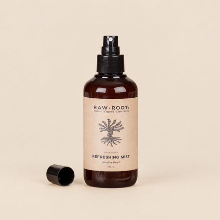 RAW ROOTs Refreshing Mist Paradise Beach – Verfrissende dreadlockspray 200 ml – De HaarBoetiek