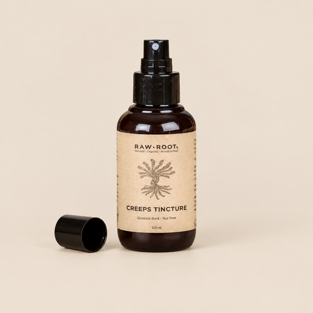 RAW ROOTs Creeps Tincture – Luizenspray voor dreadlocks 100 ml – De HaarBoetiek