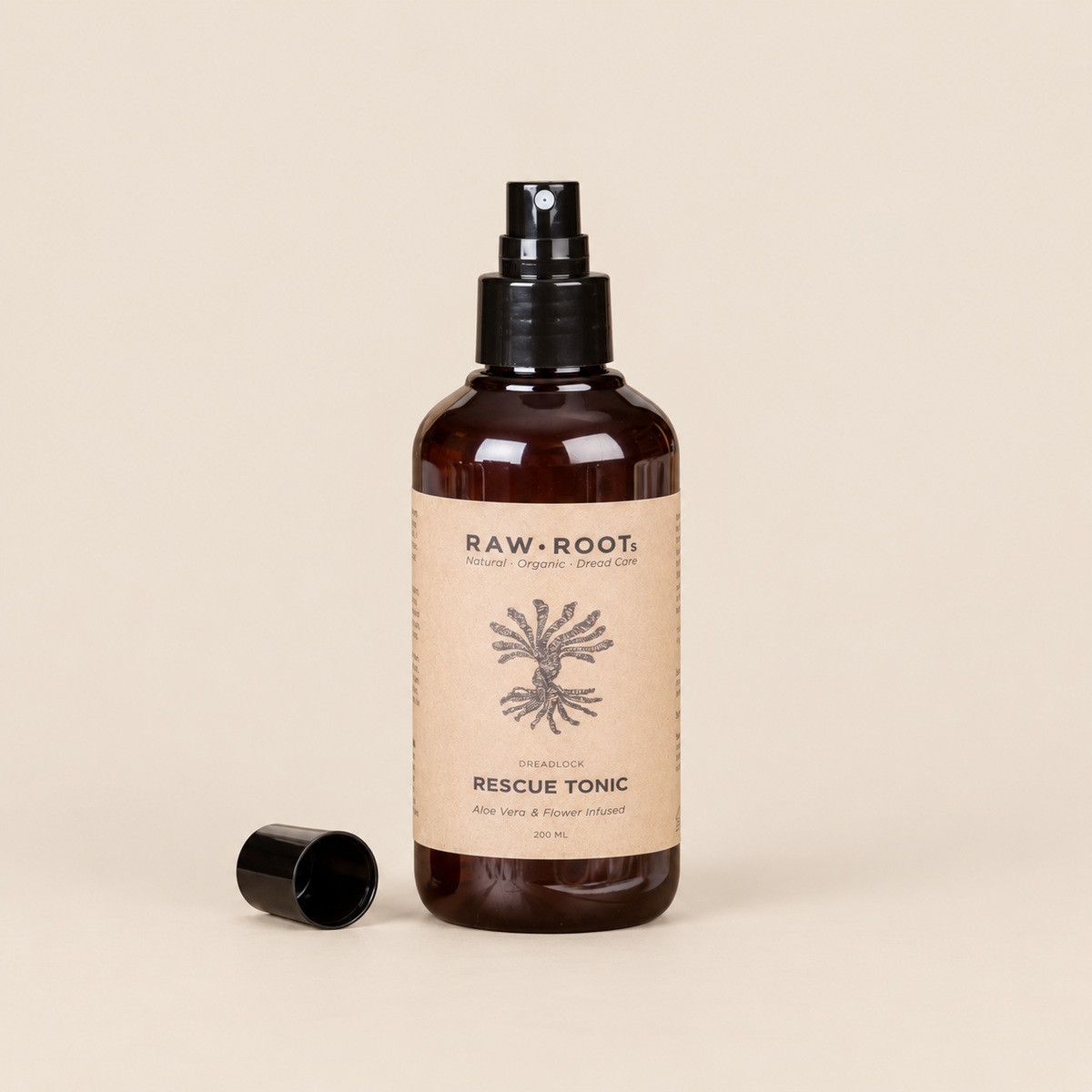 RAW ROOTs Scalp Rescue Tonic – Verfrissende hoofdhuidspray voor dreads 200 ml – De HaarBoetiek