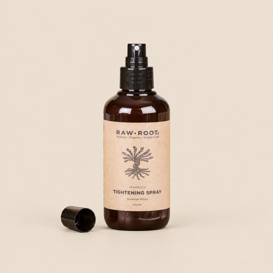 RAW ROOTs Tightening Spray Summer Moon – Textuurspray voor dreads 200 ml – De HaarBoetiek
