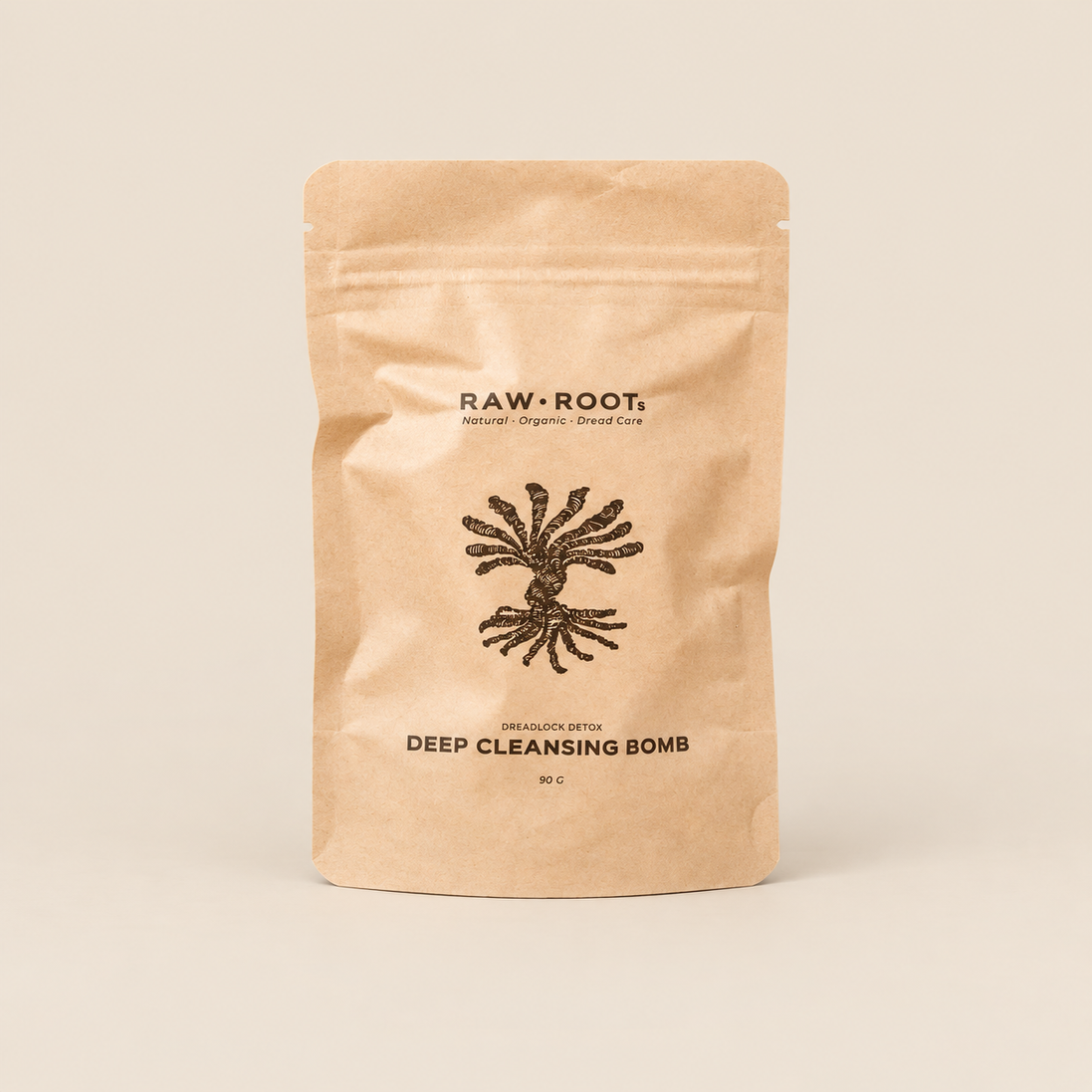 RAW ROOTs Dreadlock Detox Deep Cleansing Bomb – Detoxbad voor dreadlocks 90 g – De HaarBoetiek