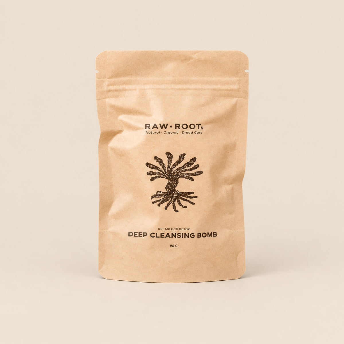 RAW ROOTs Dreadlock Detox Deep Cleansing Bomb – Detoxbad voor dreadlocks 90 g – De HaarBoetiek