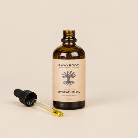 RAW ROOTs Hydrating Oil – Verzorgende olie voor dreadlocks & hoofdhuid 100 ml – De HaarBoetiek