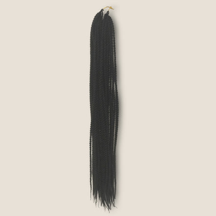 Senegalese Twists 70 cm zwart – crochet invlechthaar