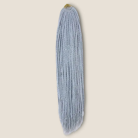 Senegalese Twists 70 cm lichtgrijs – crochet invlechthaar