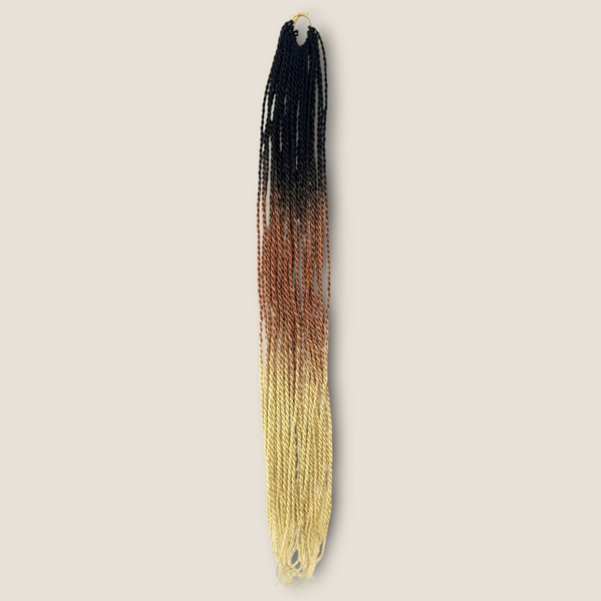 Senegalese Twists 70 cm zwart koper blond ombre – crochet invlechthaar