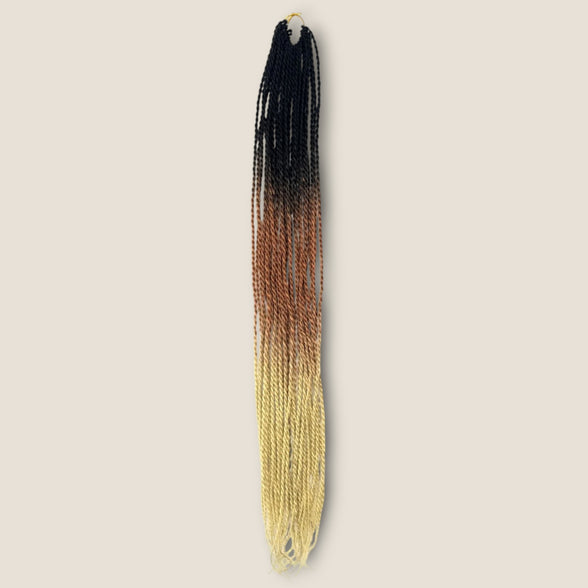 Senegalese Twists 70 cm zwart koper blond ombre – crochet invlechthaar