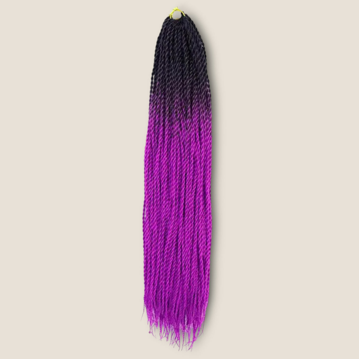 Senegalese Twists 70 cm zwart paars ombre – crochet invlechthaar
