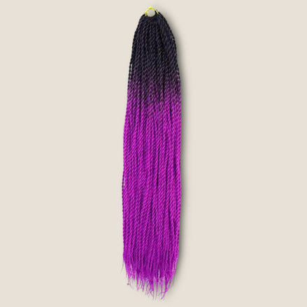 Senegalese Twists 70 cm zwart paars ombre – crochet invlechthaar