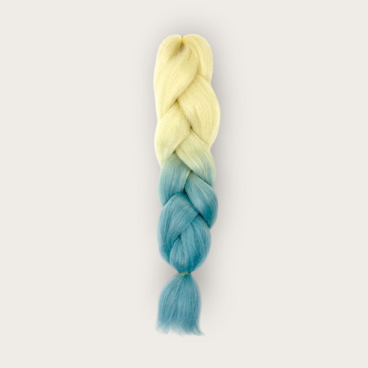 Soft kanekalon invlechthaar 60 cm ombre lichtblond lichtblauw