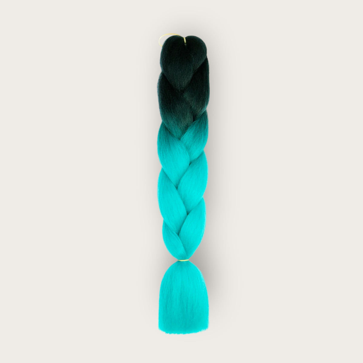 Soft kanekalon invlechthaar 60 cm ombre donkergroen turquoise
