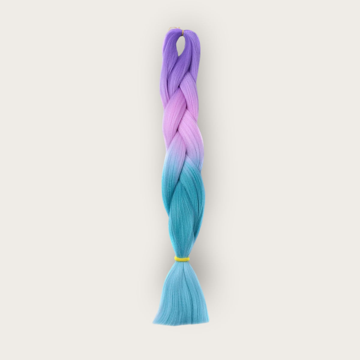 Soft kanekalon invlechthaar 60 cm ombre lila roze lichtblauw