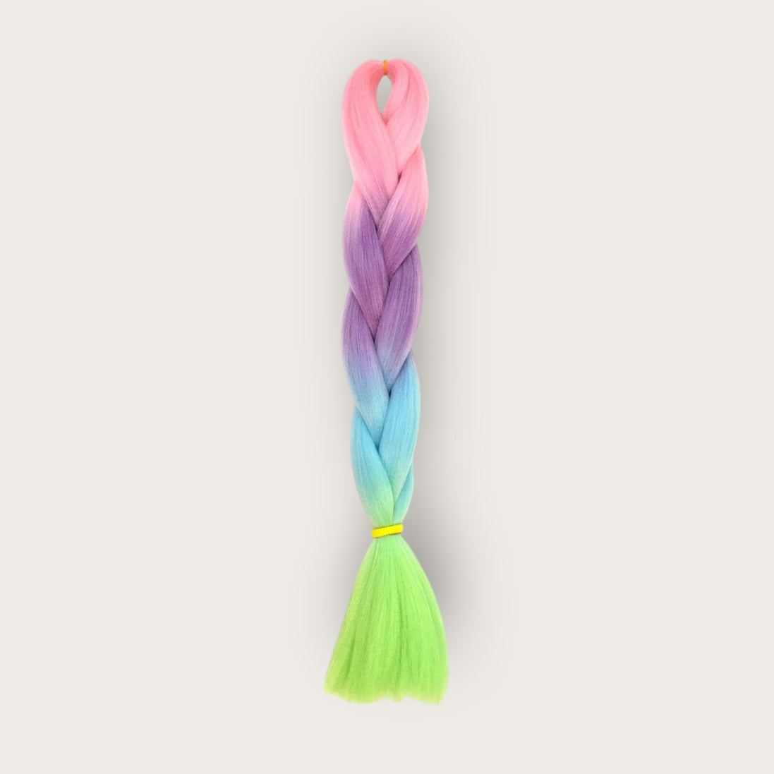 Soft kanekalon invlechthaar 60 cm pastel roze lila blauw neon groen