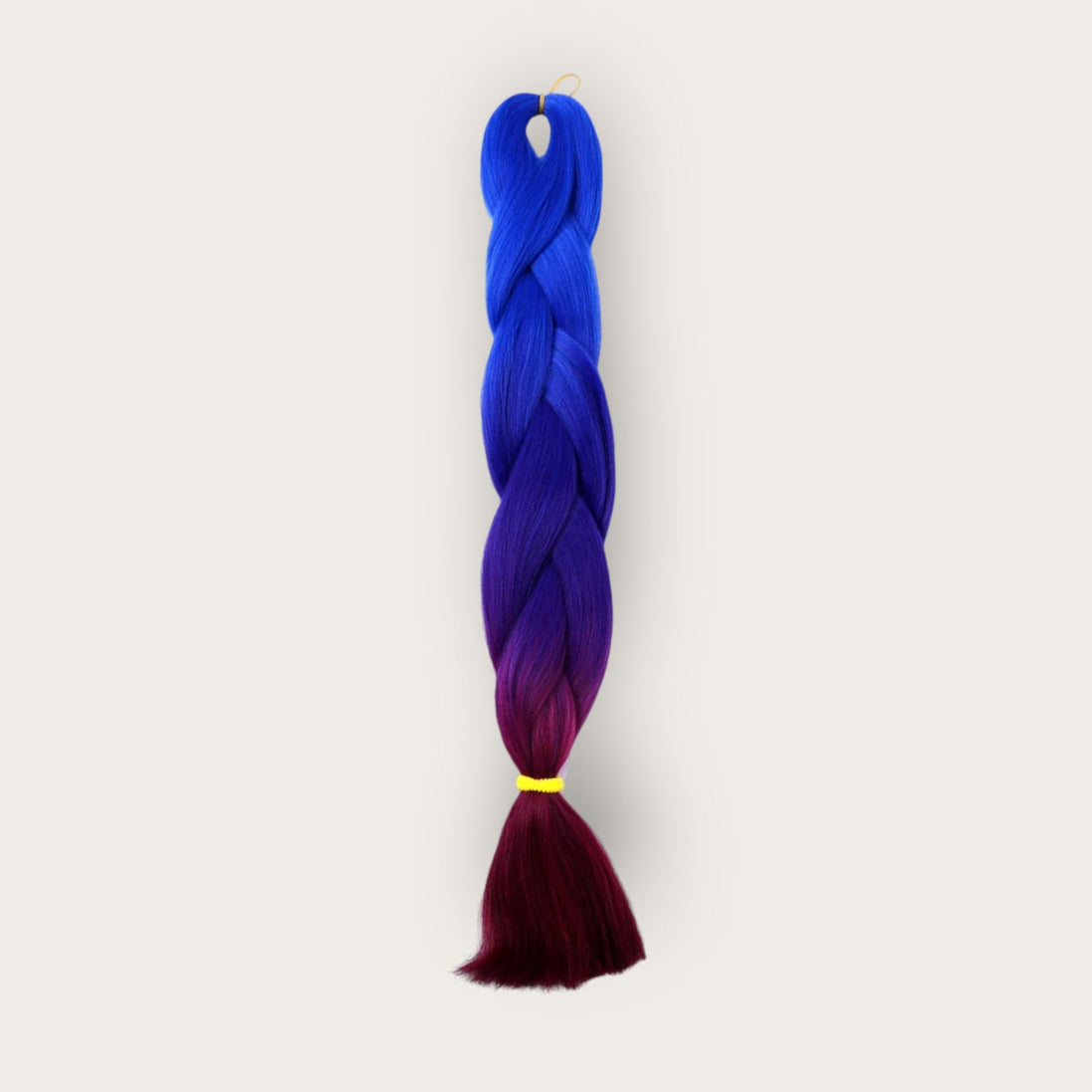 Soft kanekalon invlechthaar 60 cm ombre blauw paars bordeaux