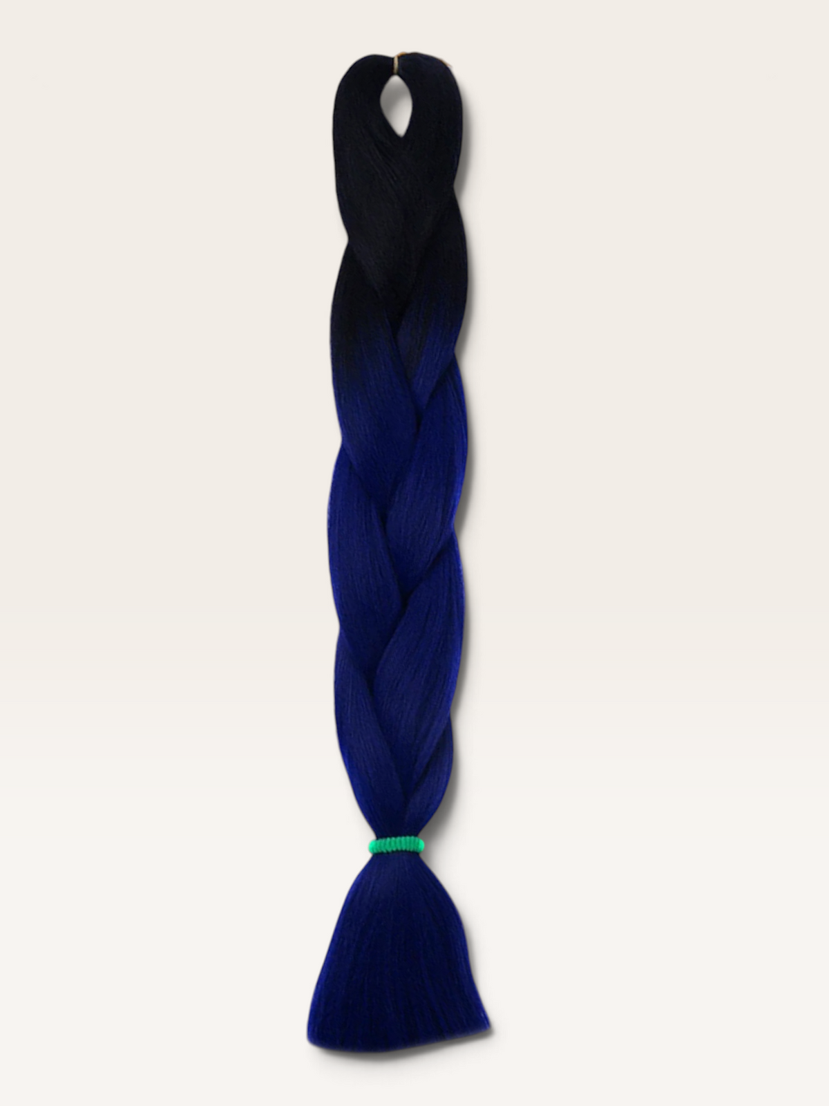 Soft kanekalon ombre invlechthaar zwart naar donkerblauw - De HaarBoetiek