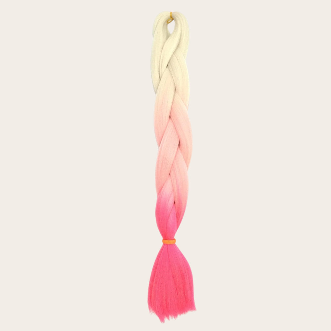 Soft kanekalon ombre invlechthaar blond roze