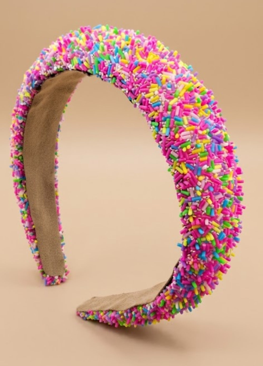 Roze multicolor sprinkles haarband – De HaarBoetiek