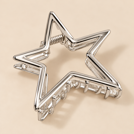 Ster Haarklem – Zilver – De HaarBoetiek