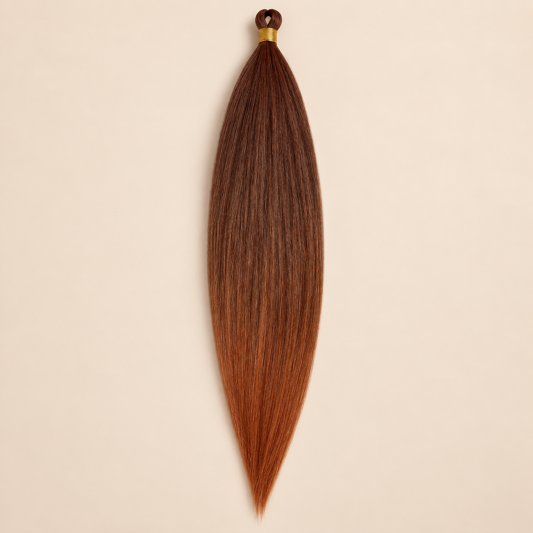 Steil Pony Kanekalon vlechthaar in kleur Blue1, 70 cm en 100 gram, op beige achtergrond