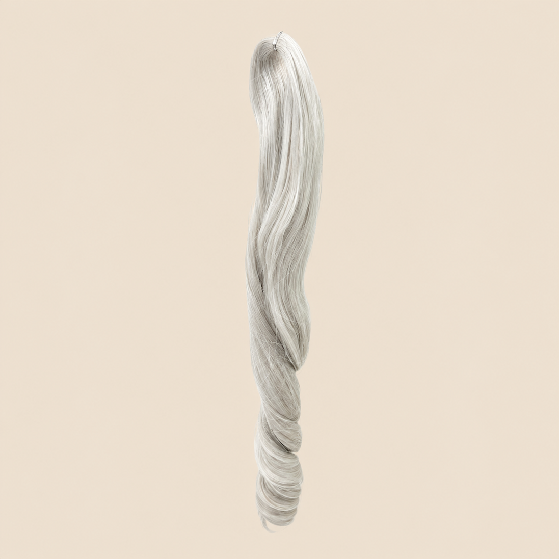 Tiana golvend invlechthaar zilvergrijs (1001B), 55 cm, 300 gram – De HaarBoetiek
