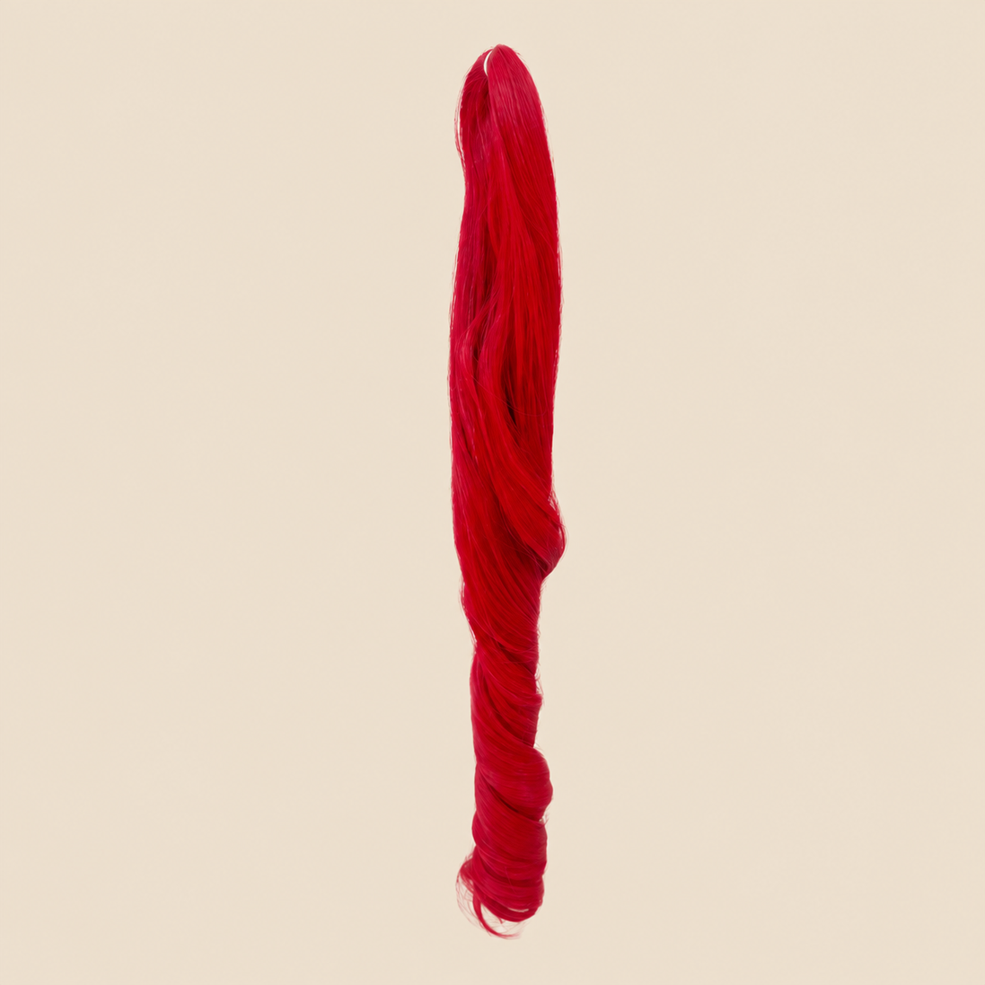 Tiana golvend invlechthaar rood (Red), 55 cm, 300 gram – De HaarBoetiek