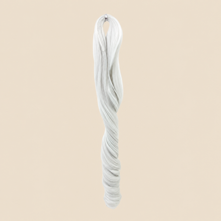 Tiana golvend invlechthaar wit (RWhite5), 55 cm, 300 gram – De HaarBoetiek