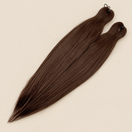 Ultra Braid 2-in-1 Pre-stretched kleurcode 6, kleur 6, 60 cm, op een beige achtergrond