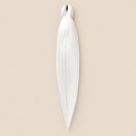 Ultra Braid UV 2-in-1 Pre-stretched kleurcode 60, wit, 60 cm, op een beige achtergrond