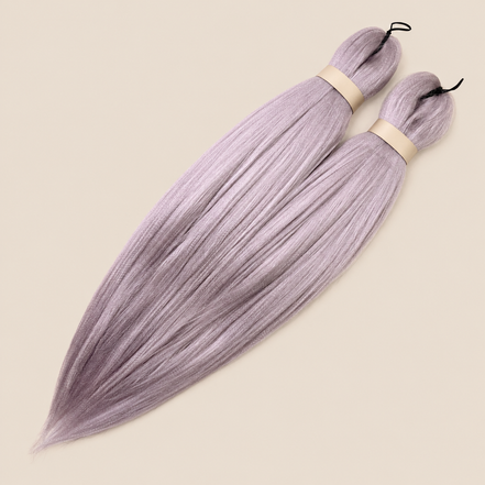 Ultra Braid 2-in-1 pre-stretched Lilac Lila, 60 cm 160 gram op beige achtergrond