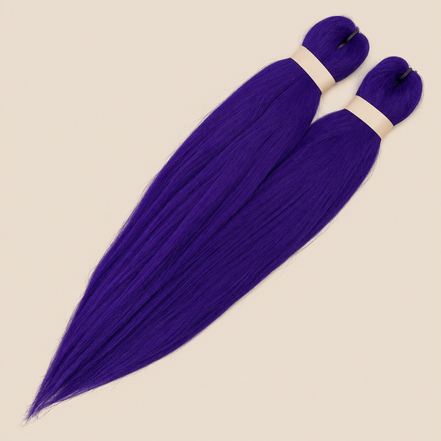 Ultra Braid 2-in-1 pre-stretched Deep Violet Dieppaars, 60 cm 160 gram op beige achtergrond