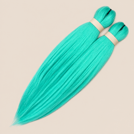 Ultra Braid 2-in-1 pre-stretched PSMint Mintgroen, 60 cm 160 gram op beige achtergrond