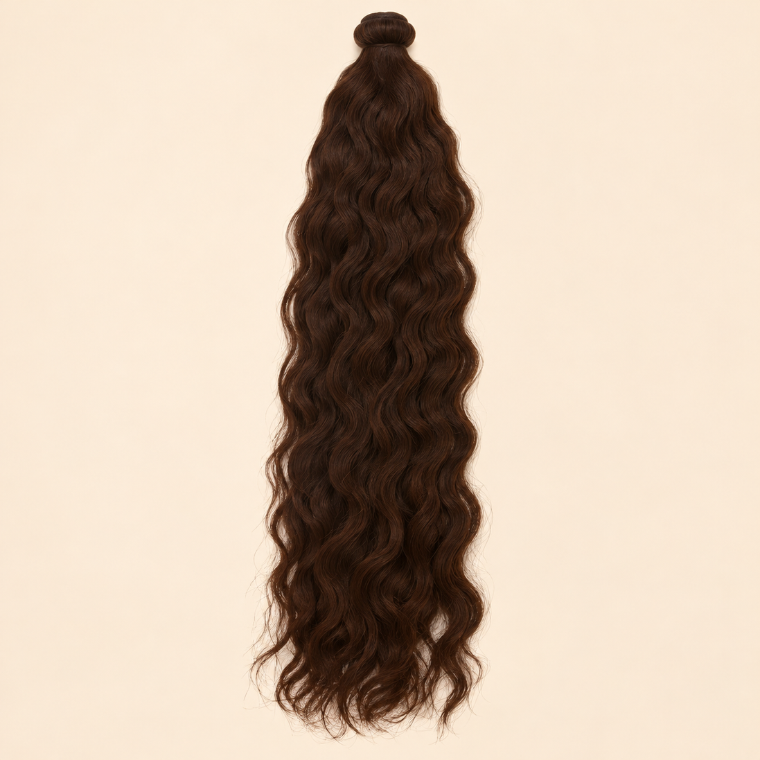 Donkerbruin Urban Crimp 4 kanekalon vlechthaar, golvend, circa 55 cm