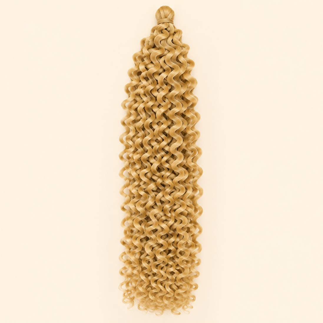 Licht goudblond Urban Spring 22 kanekalon vlechthaar, krullend, circa 45 cm