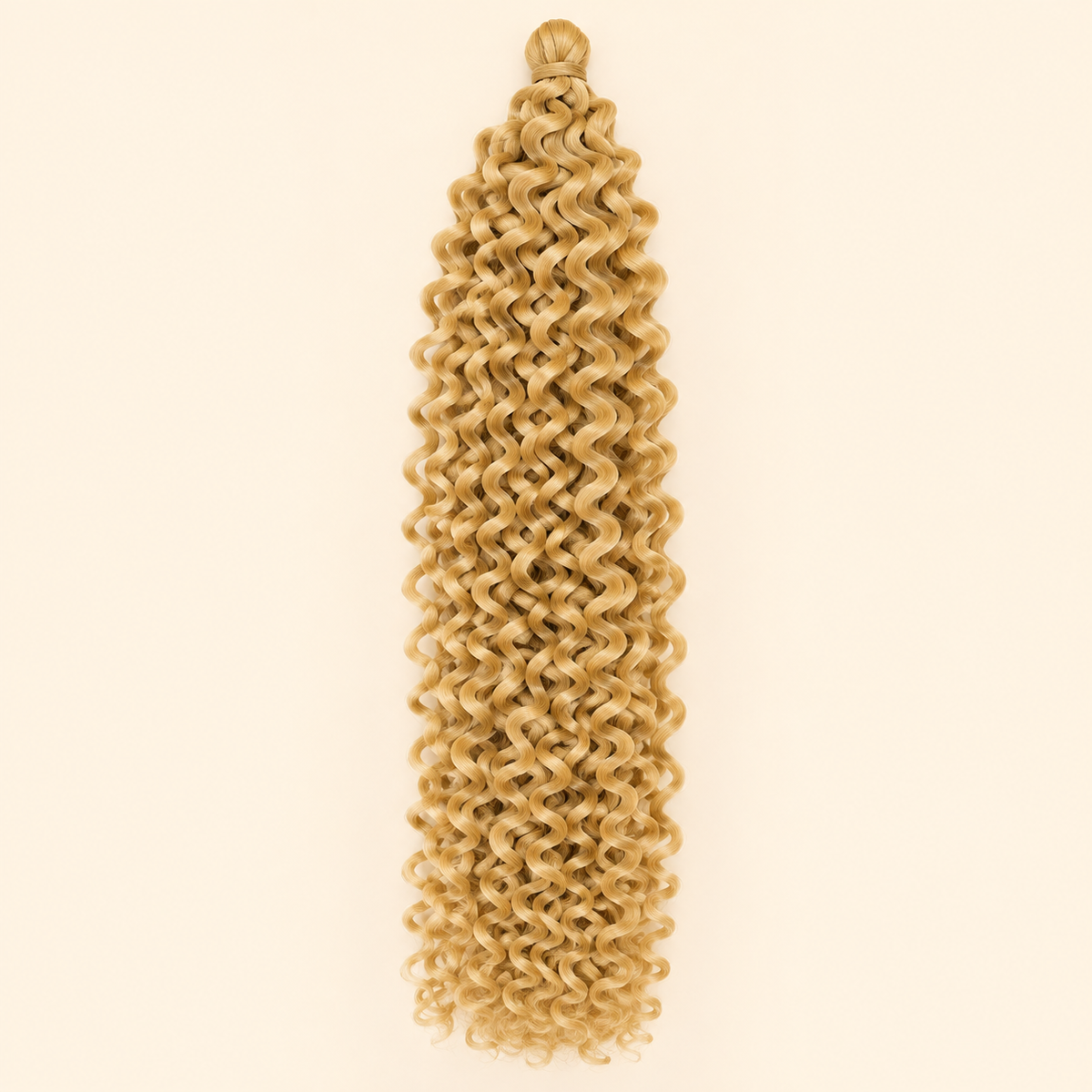 Licht goudblond Urban Spring 22 kanekalon vlechthaar, krullend, circa 45 cm