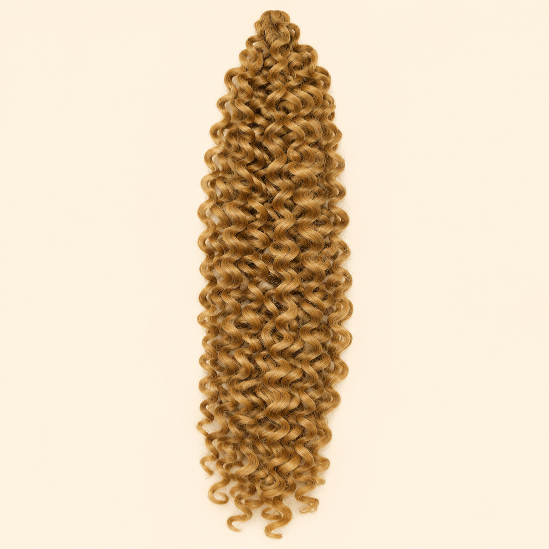 Goudblond Urban Spring 27 kanekalon vlechthaar, krullend, circa 45 cm