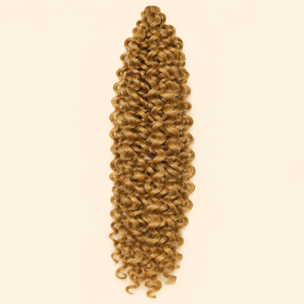 Goudblond Urban Spring 27 kanekalon vlechthaar, krullend, circa 45 cm