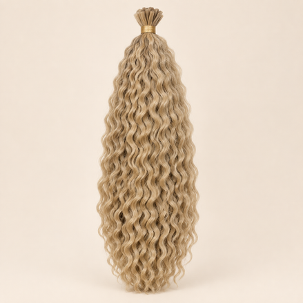 Wavy Kanekalon Ursula 24 Goudblond krullend invlechthaar 55 cm