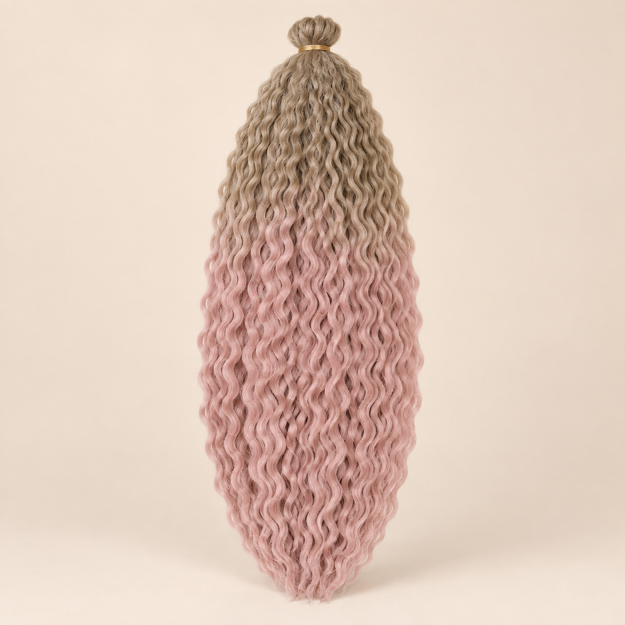 Wavy Kanekalon Ursula TPink/18 roze blond ombre vlechthaar 55 cm 100 gram