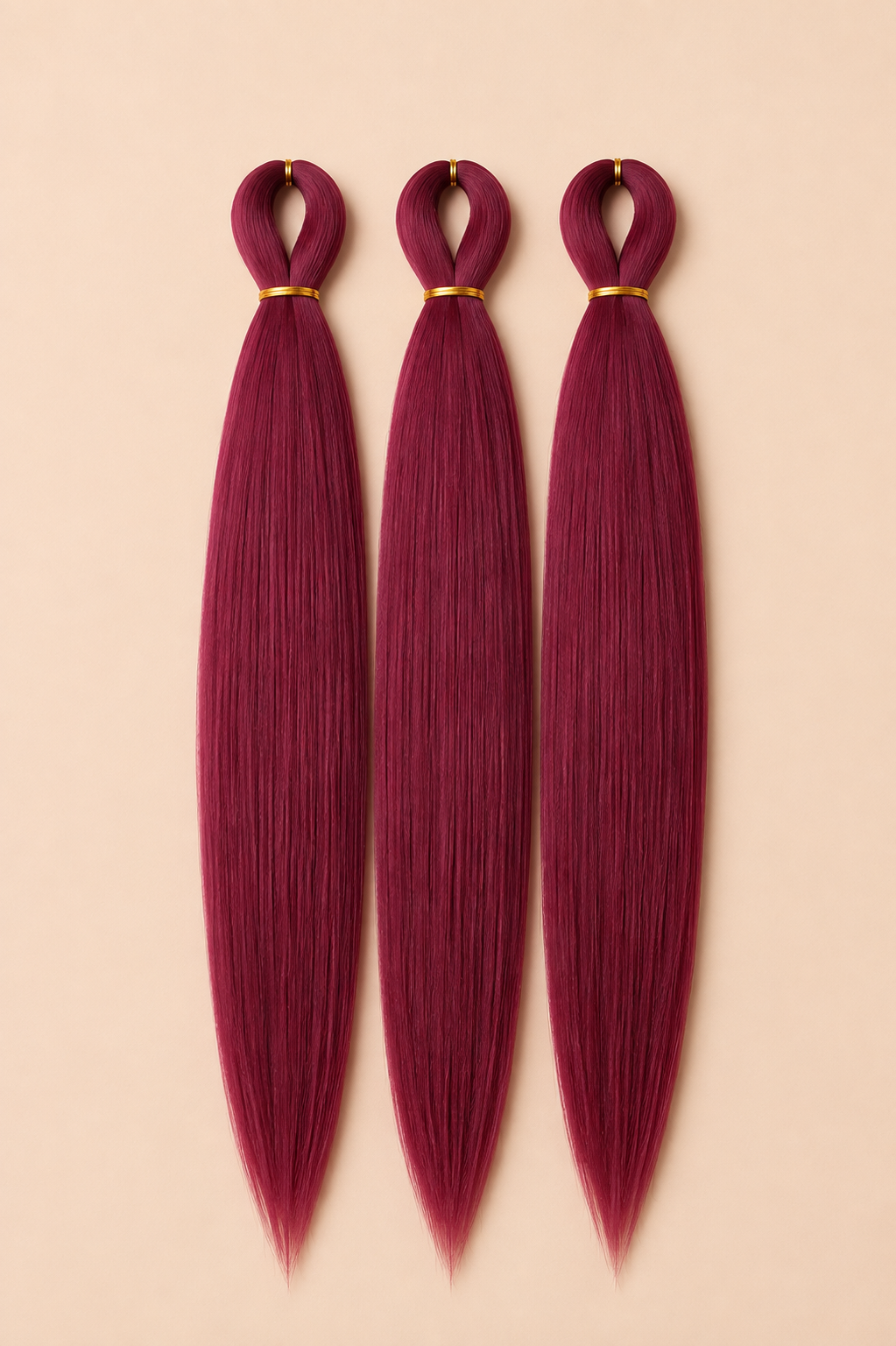Wine bordeaux Easy Braid 3-in-1 kanekalon invlechthaar