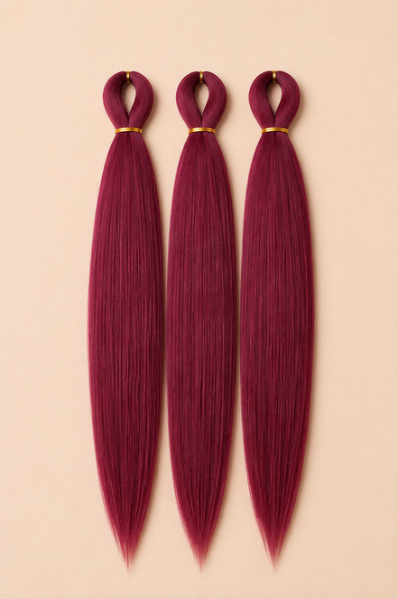 Wine bordeaux Easy Braid 3-in-1 kanekalon invlechthaar