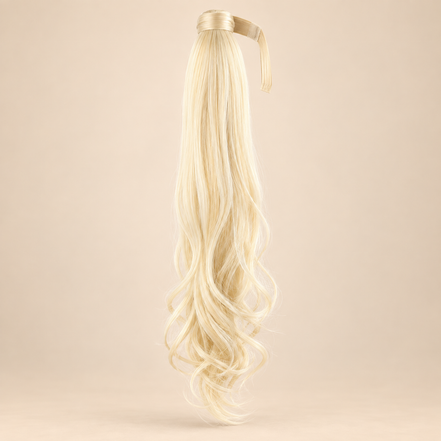 Wrap Around Ponytail 80 cm – Licht Platinablond 613 | De HaarBoetiek